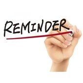 someone writing reminder