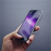 person holding cell phone