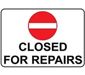 closed for repairs