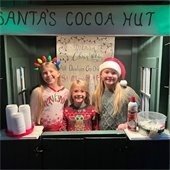 three kids at cocoa hut