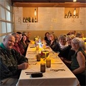 group at holiday party