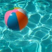 pool with a pool float