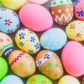 colorful easter eggs