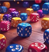 colorful dice