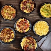 various types of Mac N Cheese from Macology