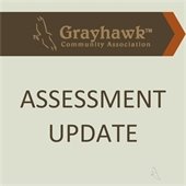 Tan background with "Assessment Update" written